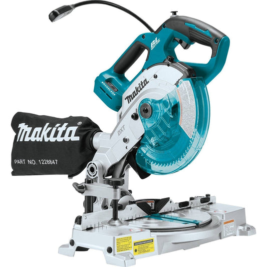 Makita (XSL05Z) 18V LXT Lithium-Ion Brushless Cordless 6-1/2" Compact Dual-Bevel Compound Miter Saw, laser (Bare Tool)