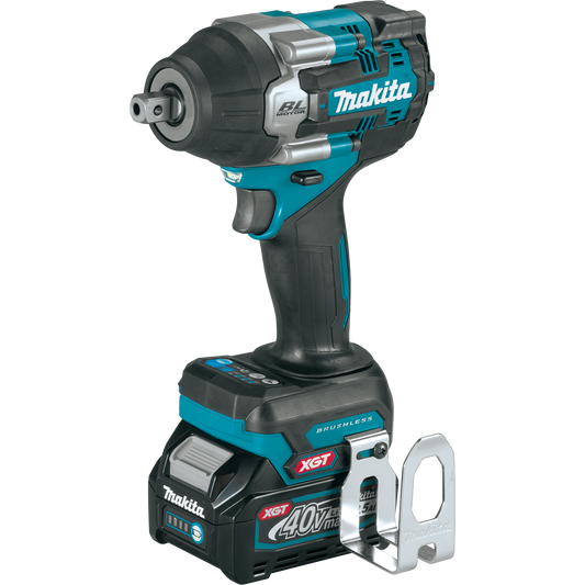 Makita 40V MAX XGT Brushless Cordless 4‑Speed Mid‑Torque 1/2" Sq. Drive Impact Wrench Kit w/ Detent Anvil (2.5Ah)