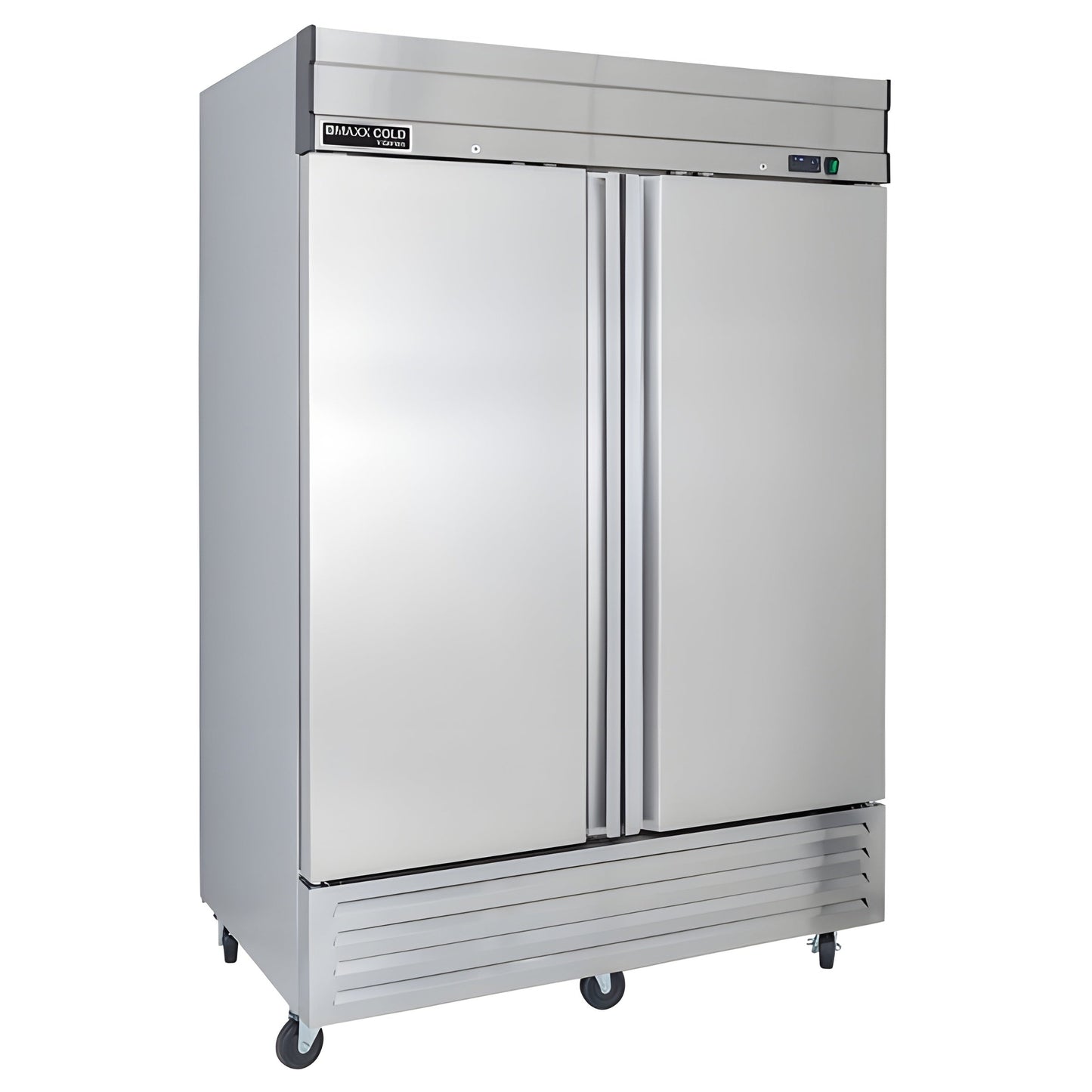 Maxx Cold V-Series 2 Door Reach-In Freezer, Bottom Mount, in Stainless Steel - MVF-49FDHC
