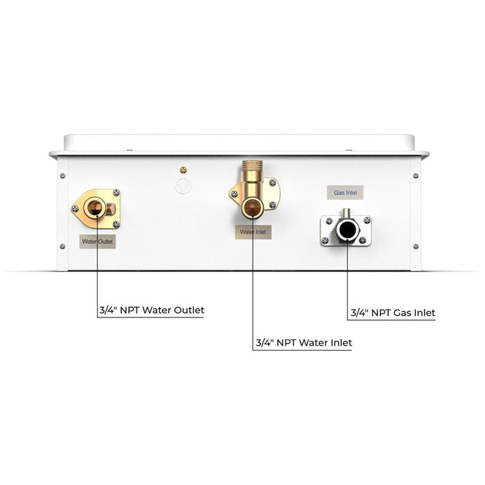 Eccotemp 6.5GB-ILP - Builder Series Indoor Liquid Propane Tankless Water Heater 6.5 GPM