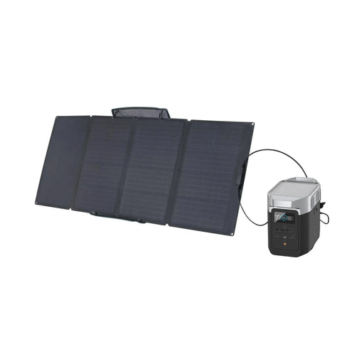 EcoFlow DELTA 2 + 110 Watt Portable Solar Panel Generator Kit