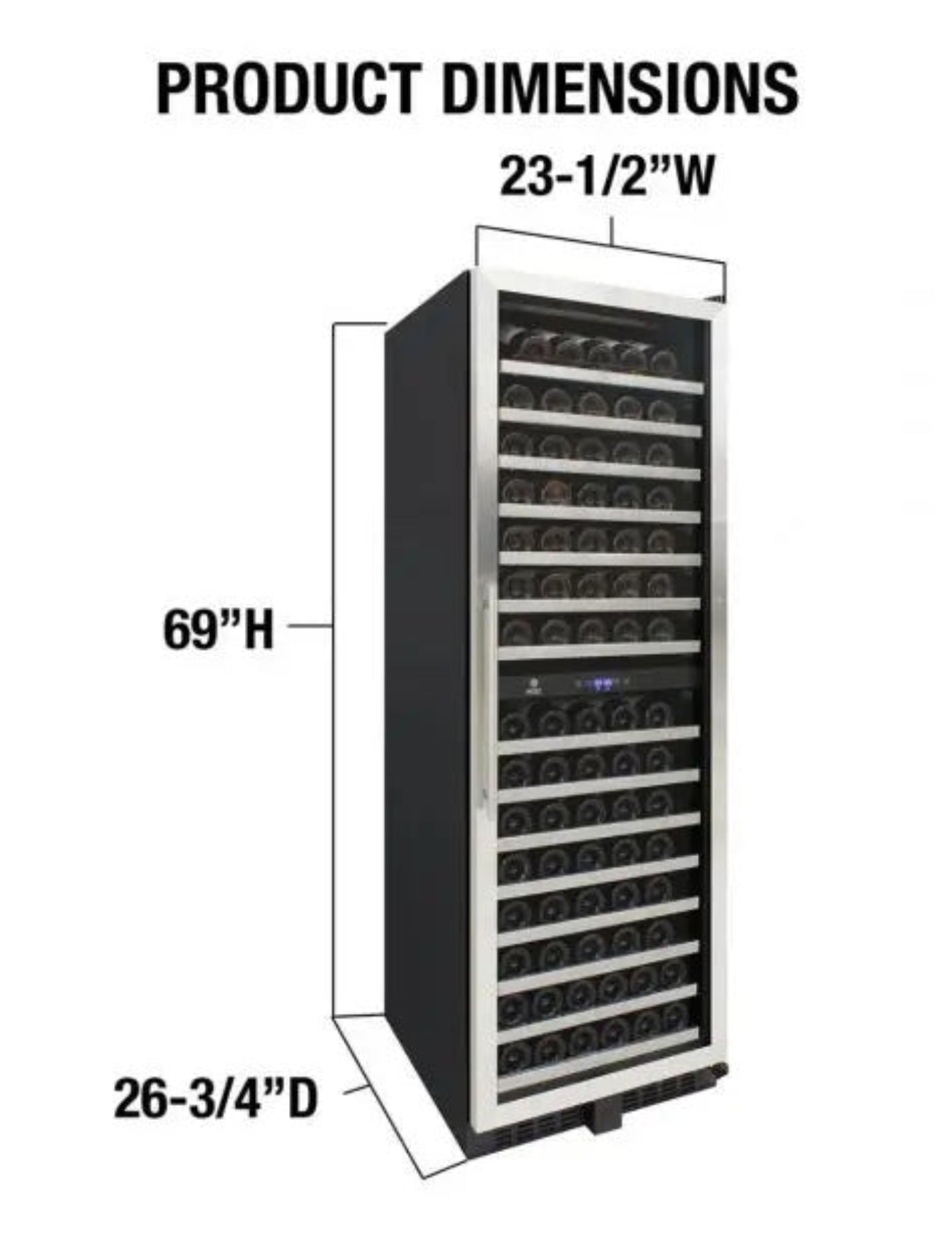 Vinotemp Dual-Zone Wine Cooler - EL-142SDST