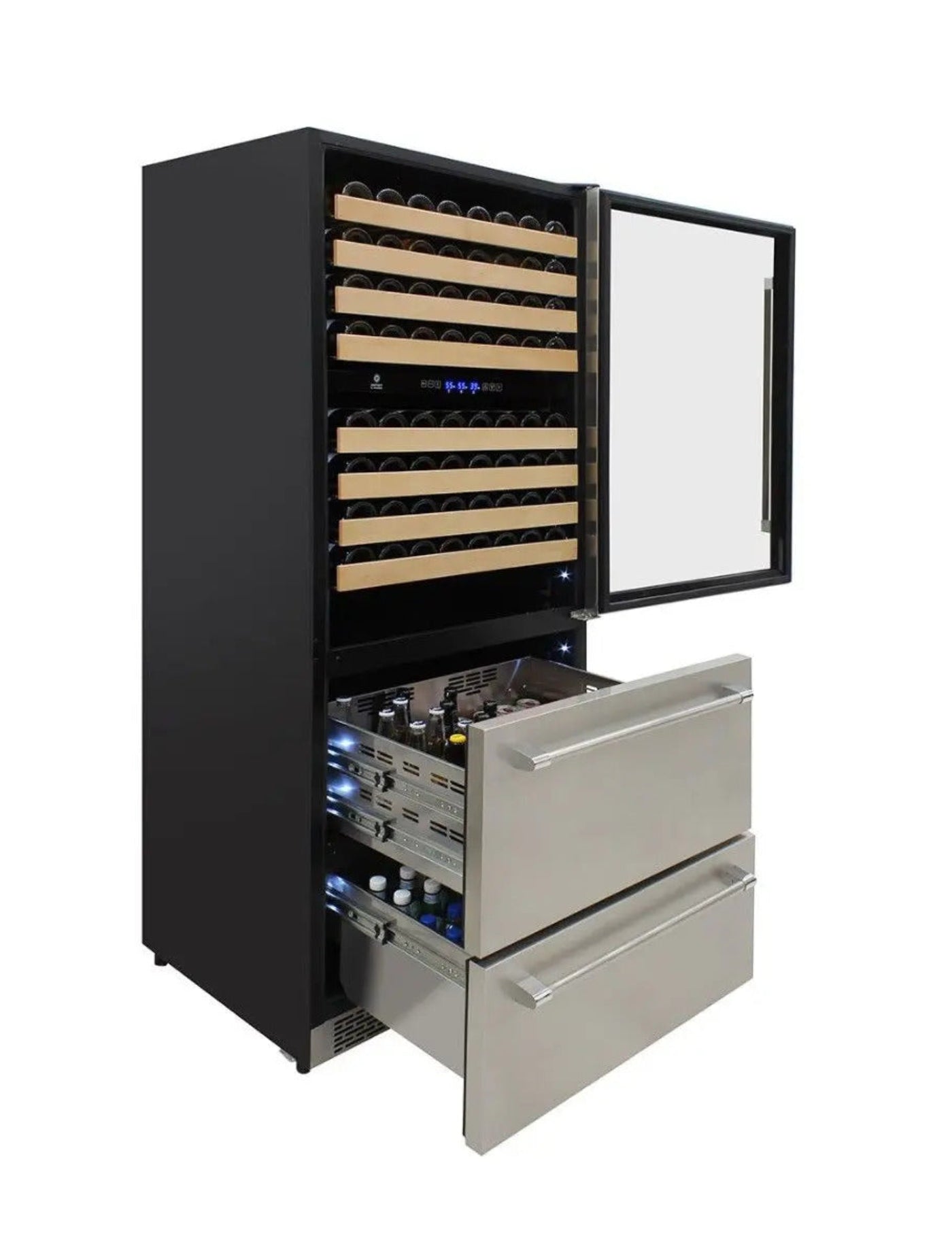 Vinotemp Wine Cooler & Drawer - EL-BWC30TB-S