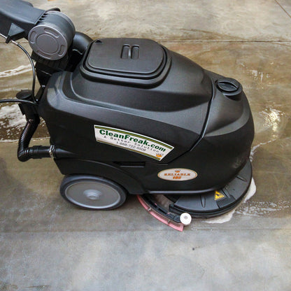 CleanFreak 18" Electric Automatic Floor Scrubber Package w/ Accessories - ASP-PACKAGE2