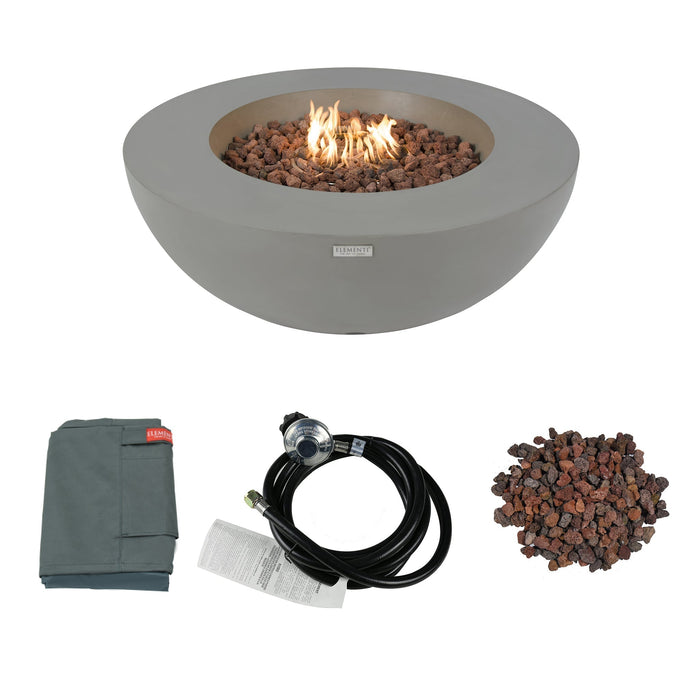 Elementi Lunar Bowl Fire Table Round Concrete Fire Pit (OFG101)