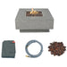 Elementi Manhattan Fire Table Square Concrete Fire Pit  (OFG103)