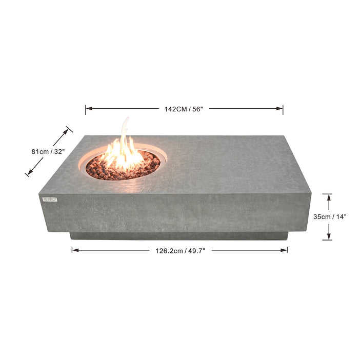 Elementi Metropolis Cast Concrete Fire Table (OFG104)