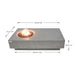 Elementi Metropolis Cast Concrete Fire Table (OFG104)