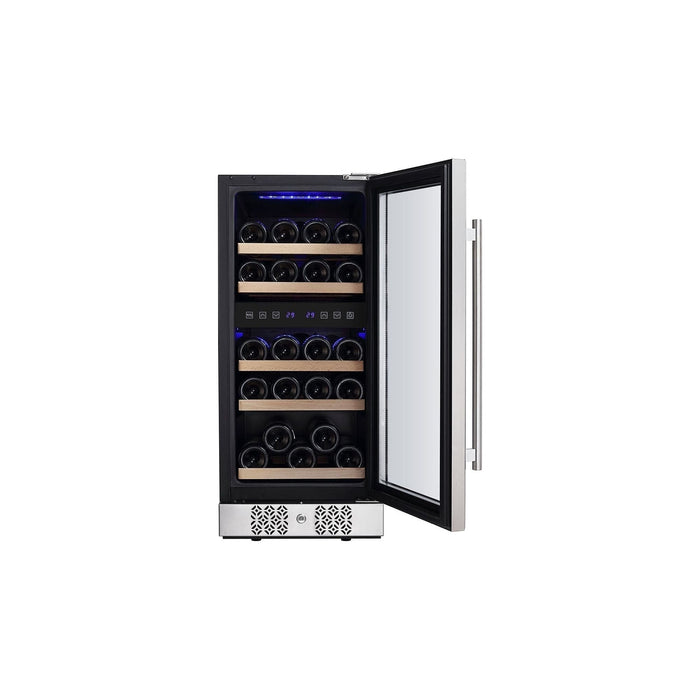 Empava 15 Inch Dual Zone Wine Cooler Wine Fridge WC02D