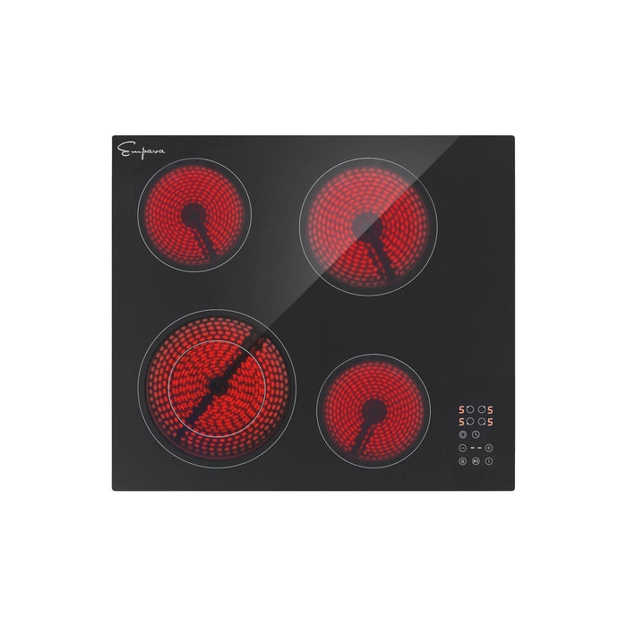 Empava 24 Inch Black Electric Radiant Cooktop 24REC11