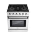 Empava 30 In. Pro-Style Slide-in Single Oven Gas Range 30GR10