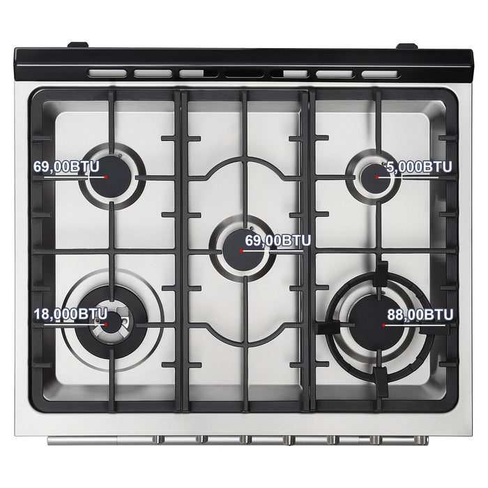 Empava 30 Inch Freestanding Range Gas Cooktop And Oven  30GR06