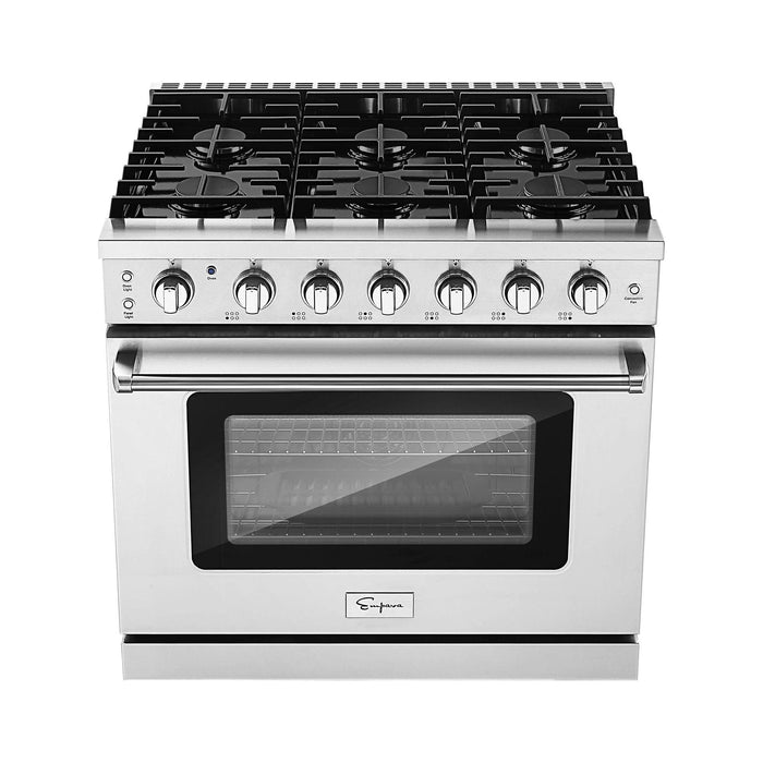 Empava 36 in. Pro-Style Slide-in Single Oven Gas Range 36GR11