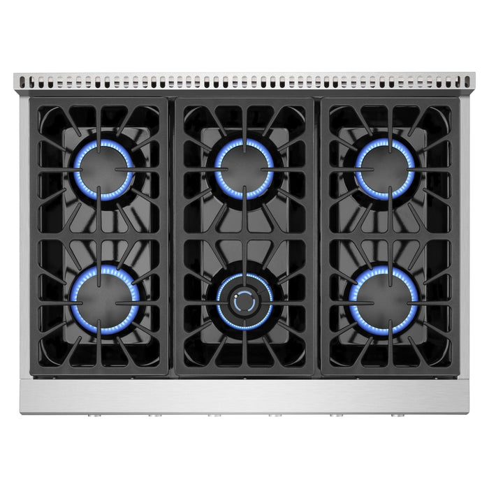 Empava Pro-style 36 In. Slide-in Gas Cooktops 36GC31