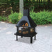 Endless Summer 25" Black Outdoor Wood Burning Fire Pit WAF1013C