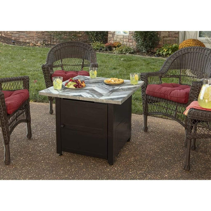 Endless Summer Duvall 30" Outdoor LP Gas Fire Pit Table GAD15287SP