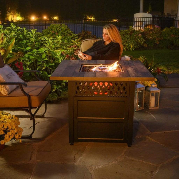 Endless Summer Harris 42" Outdoor DualHeat LP Gas Fire Pit Table GAD19103ES