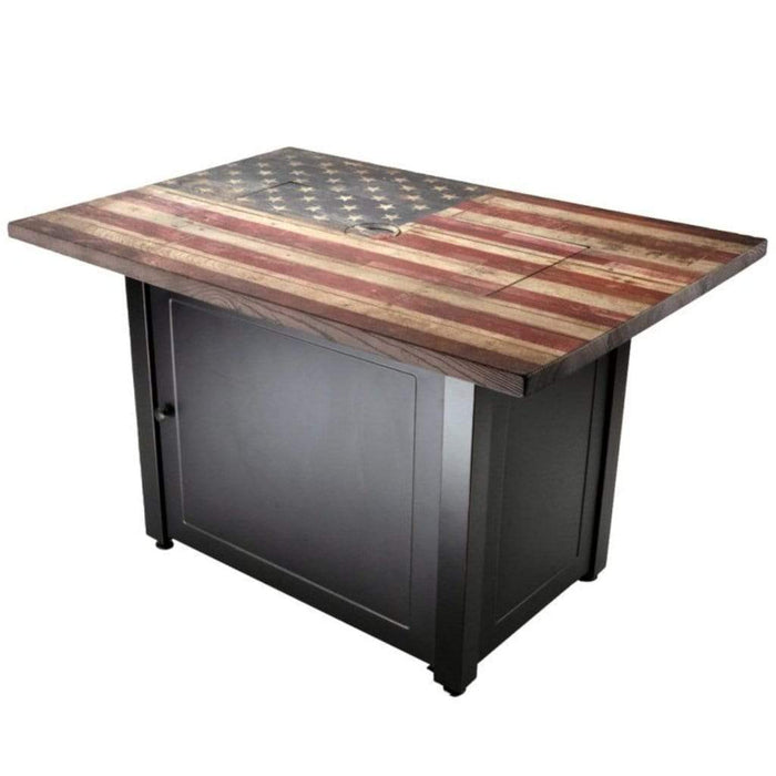 Endless Summer The Americana 40" Rectangular Outdoor LP Gas Fire Pit Table GAD17108ES