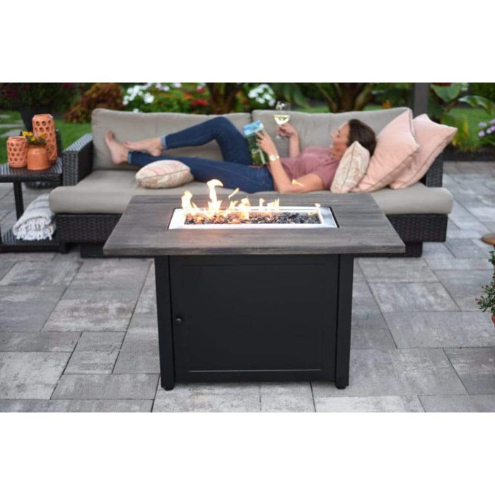 Endless Summer The Marc 40" Rectangular Outdoor LP Gas Fire Pit Table GAD17107ES