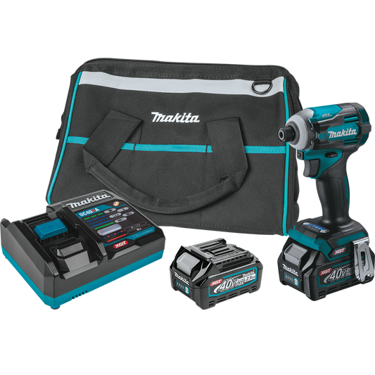 Makita (GDT01D) 40V MAX XGT Brushless Cordless 4-Speed Impact Driver Kit (2.5Ah) - GDT01D
