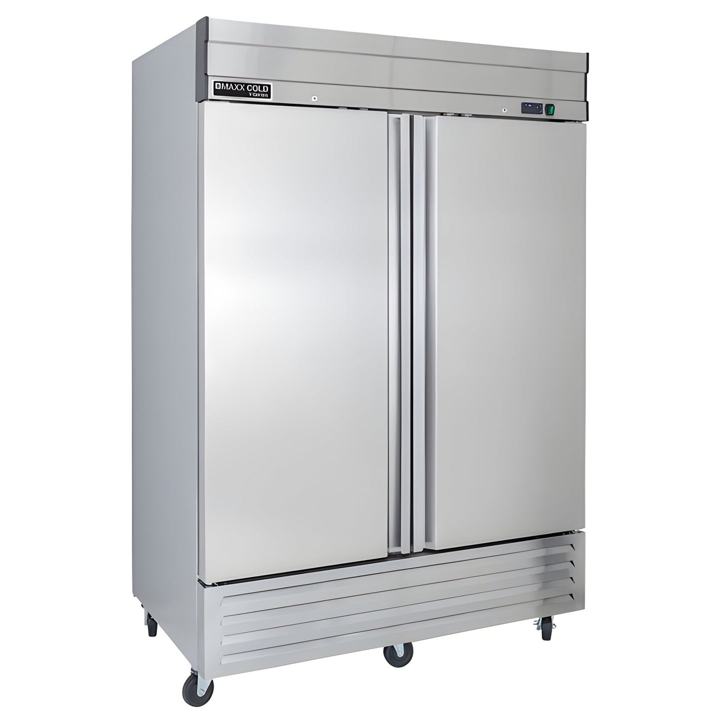 Maxx Cold V-Series 2 Door Reach-In Refrigerator, Bottom Mount, in Stainless Steel - MVR-49FDHC