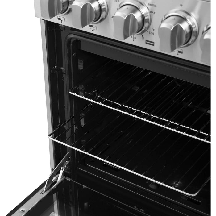 Forno 20-Inch Lamazze Gas Range with 4 Burners and 21,200 BTUs in Stainless Steel (FFSGS6265-20)