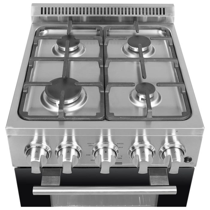 Forno 20-Inch Lamazze Gas Range with 4 Burners and 21,200 BTUs in Stainless Steel (FFSGS6265-20)