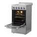 Forno 20-Inch Pallerano Electric Range with 4 Burners in Stainless Steel FFSEL6052-20