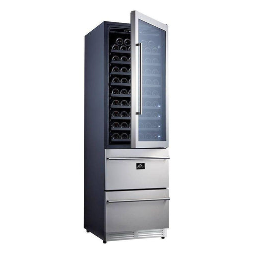 Forno 24'' Built-In Compressor Wine Cooler - Dual Zone - 108 Bottles (FWCDR6628-24S)