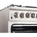 Forno 3-Piece Pro Appliance Package - 30-Inch Gas Range, Refrigerator, & Wall Mount Hood with Backsplash in Stainless Steel