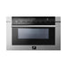 Forno 30" Dual Fuel Range, Refrigerator with Water Dispenser, Microwave Drawer & Stainless Steel 3-Rack Dishwasher Pro Appliance Package