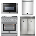 Forno 30" Gas Range, 60" Refrigerator, Dishwasher and Microwave Drawer Appliance Package