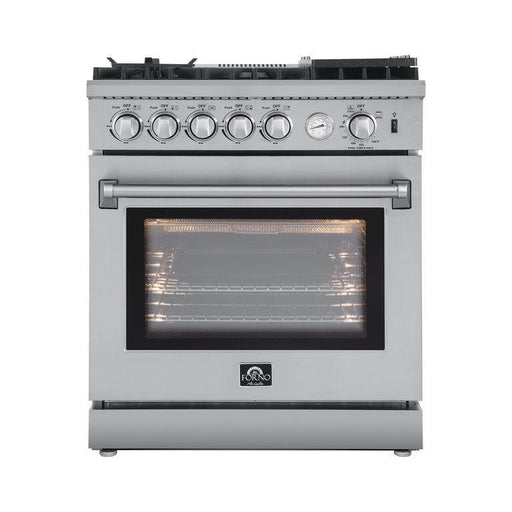 Forno 30" Gas Range, Dishwasher and 60" Refrigerator Appliance Package