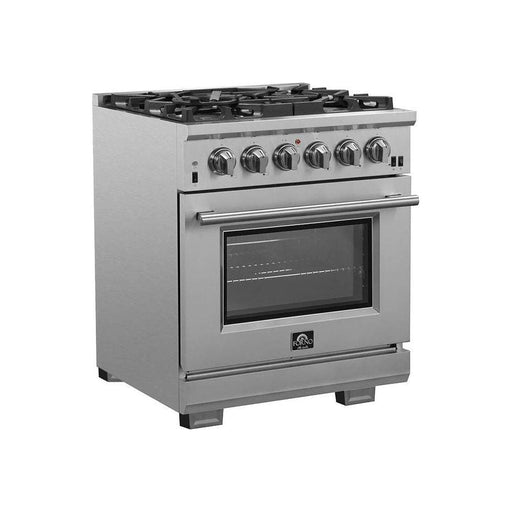 Forno 30-Inch Capriasca Gas Range with 5 Burners, Convection Oven and 100,000 BTUs (FFSGS6260-30)