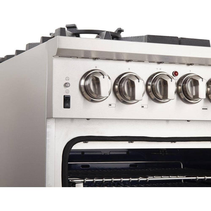 Forno 30-Inch Capriasca Gas Range with 5 Burners, Convection Oven and 100,000 BTUs (FFSGS6260-30)