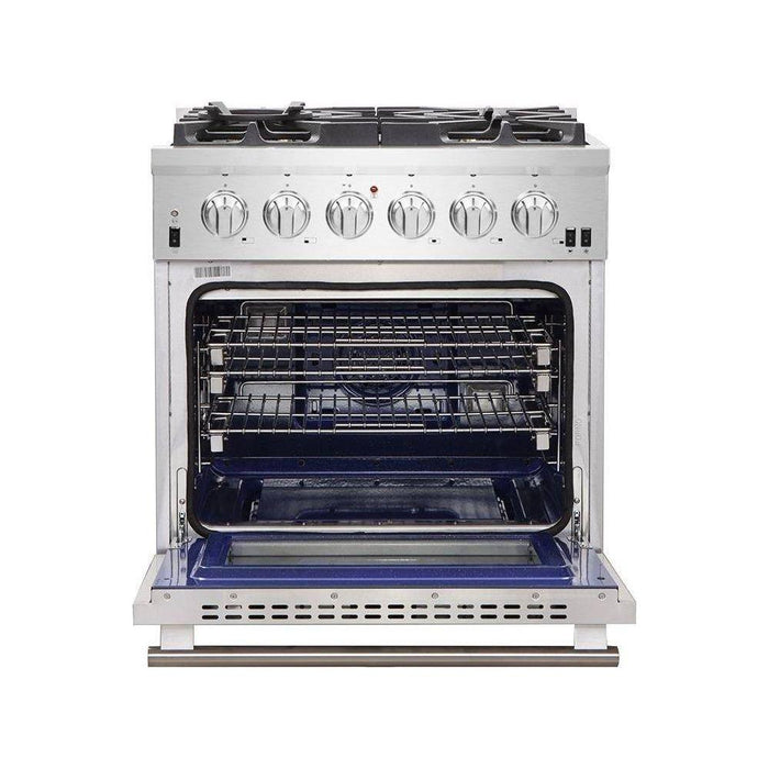 Forno 30-Inch Capriasca Gas Range with 5 Burners, Convection Oven and 100,000 BTUs (FFSGS6260-30)