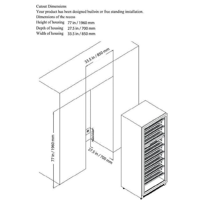 Forno 30-Inch Dual Zone Wine Cooler & Refrigerator Drawer (FWCDR6661-30S)