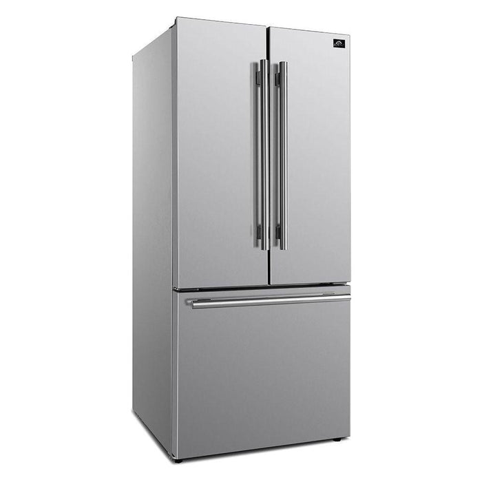 Forno 30-Inch French Door Refrigerator with 17.5 Cu. Ft. with Ice Maker in Stainless Steel (FFFFD1974-31SB)