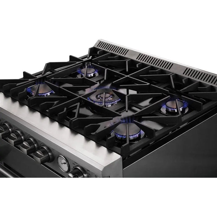 Forno 30 Inch Gas Range and Wall Mount Range Hood Appliance Package