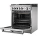 Forno 30 Inch Gas Range, Wall Mount Range Hood and Dishwasher Appliance Package