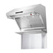 Forno 30 Inch Gas Range, Wall Mount Range Hood and Refrigerator Appliance Package