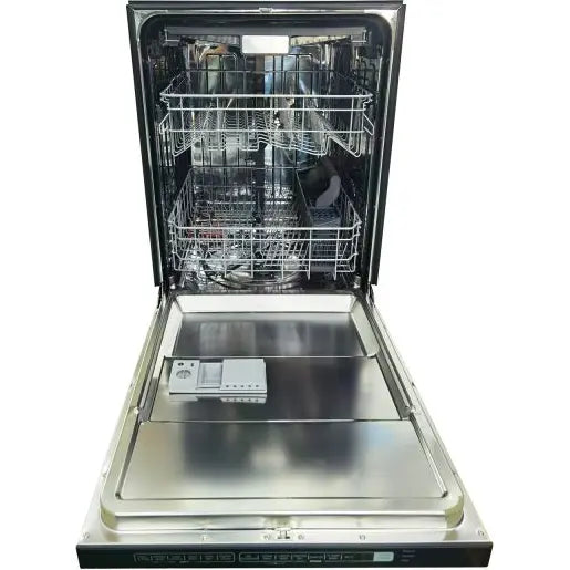 Forno 30 Inch Gas Range, Wall Mount Range Hood, Refrigerator, Microwave Drawer and Dishwasher Appliance Package