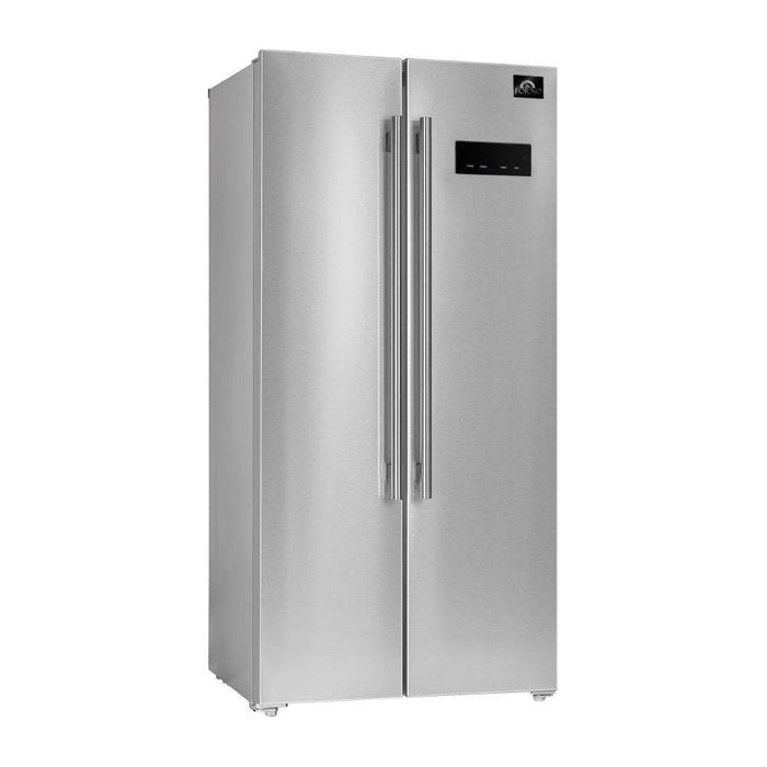 Forno 33 in. 15.62 cu.ft. French Door Refrigerator in Stainless Steel FFRBI1805-33SB