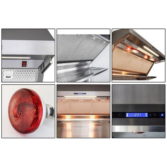 Forno 36" Dual Fuel Range + Wall Mount Range Hood Appliance Package