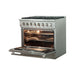 Forno 36" Galiano Dual Fuel Range with 6 Gas Burners and 240v Electric Convection Oven (FFSGS6156-36)