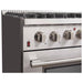 Forno 36" Galiano Dual Fuel Range with 6 Gas Burners and 240v Electric Convection Oven (FFSGS6156-36)