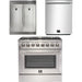 Forno 36 Inch Dual Fuel Range, Dishwasher and 60 Inch Refrigerator Appliance Package