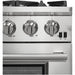 Forno 36 Inch Gas Burner/Electric Oven Pro Range, Wall Mount Range Hood and Refrigerator Appliance Package