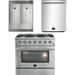 Forno 36 Inch Gas Range, Dishwasher and 60 Inch Refrigerator Appliance Package