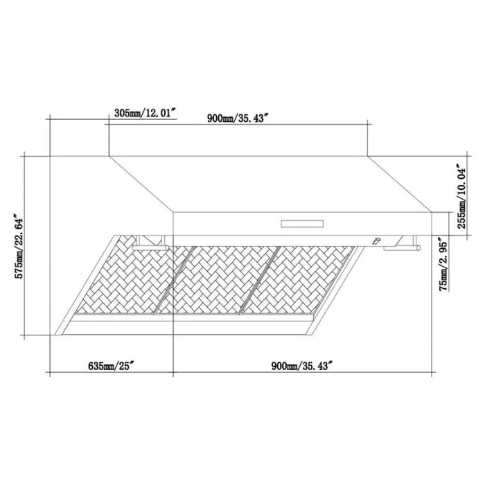 Forno 36 Inch Gas Range, Range Hood, Refrigerator, Microwave Drawer, Dishwasher and Wine Cooler Appliance Package